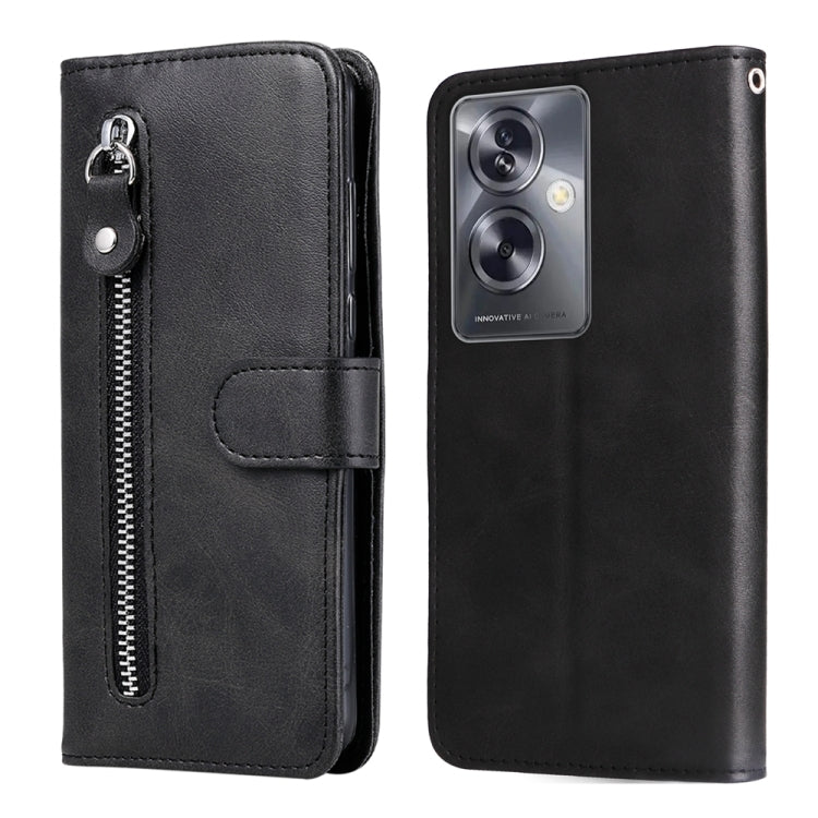 Custodia per telefono in pelle con cerniera in vitello alla moda, For OPPO Reno10 5G / Reno10 Pro 5G Global, For OPPO A78 4G, For OPPO Find X8 Pro, For OPPO A79 5G