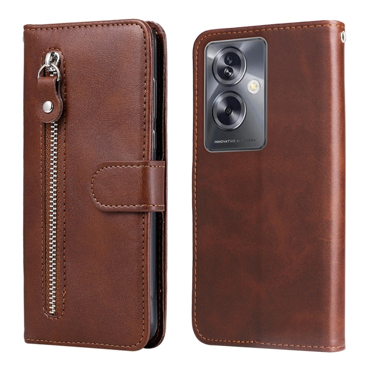 Custodia per telefono in pelle con cerniera in vitello alla moda, For OPPO Reno10 5G / Reno10 Pro 5G Global, For OPPO A78 4G, For OPPO Find X8 Pro, For OPPO A79 5G