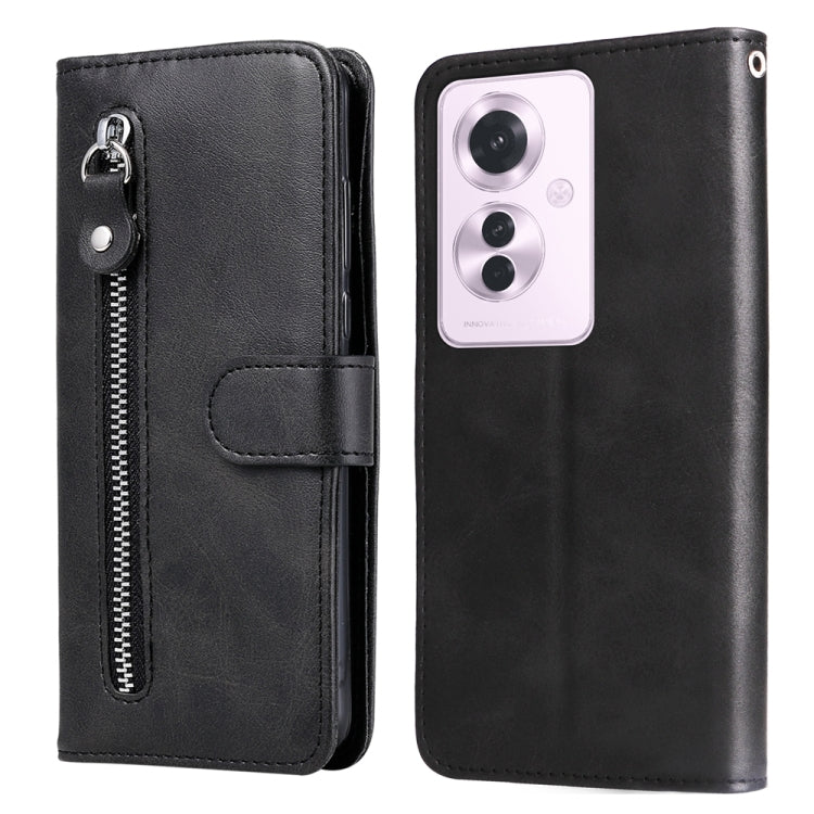 Custodia in pelle con cerniera per OPPO A60