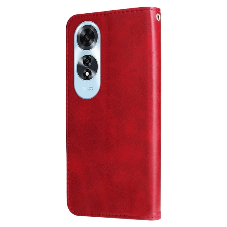 Custodia in pelle con cerniera per OPPO A60