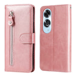 Custodia in pelle con cerniera per OPPO A60