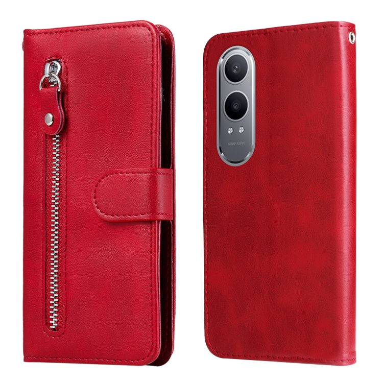 Custodia in pelle con cerniera per OPPO Reno12 F 5G