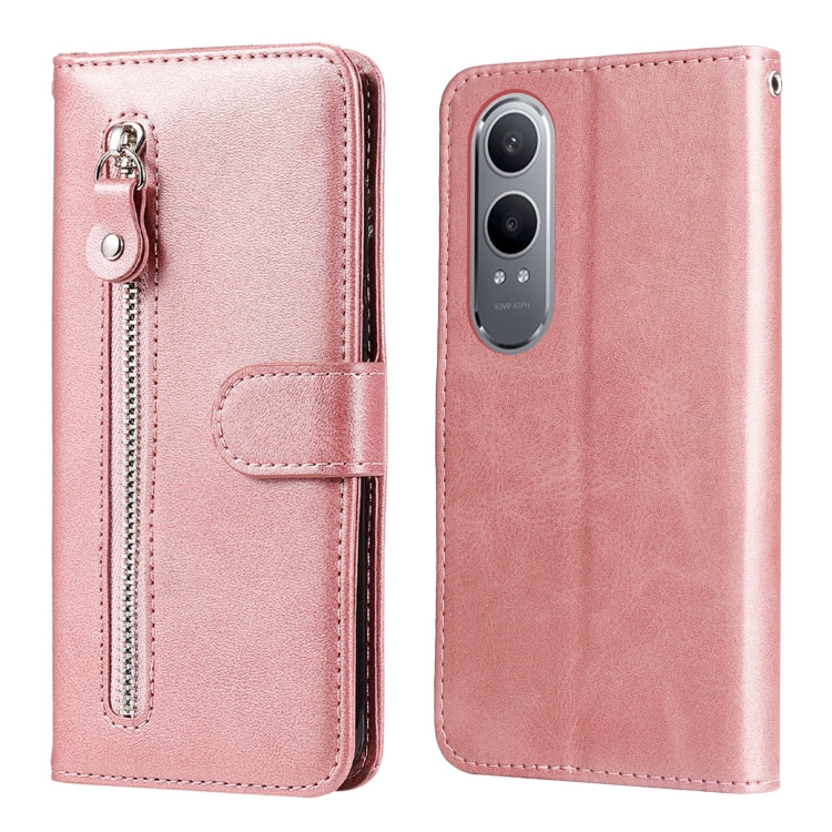 Custodia in pelle con cerniera per OPPO Reno12 F 5G