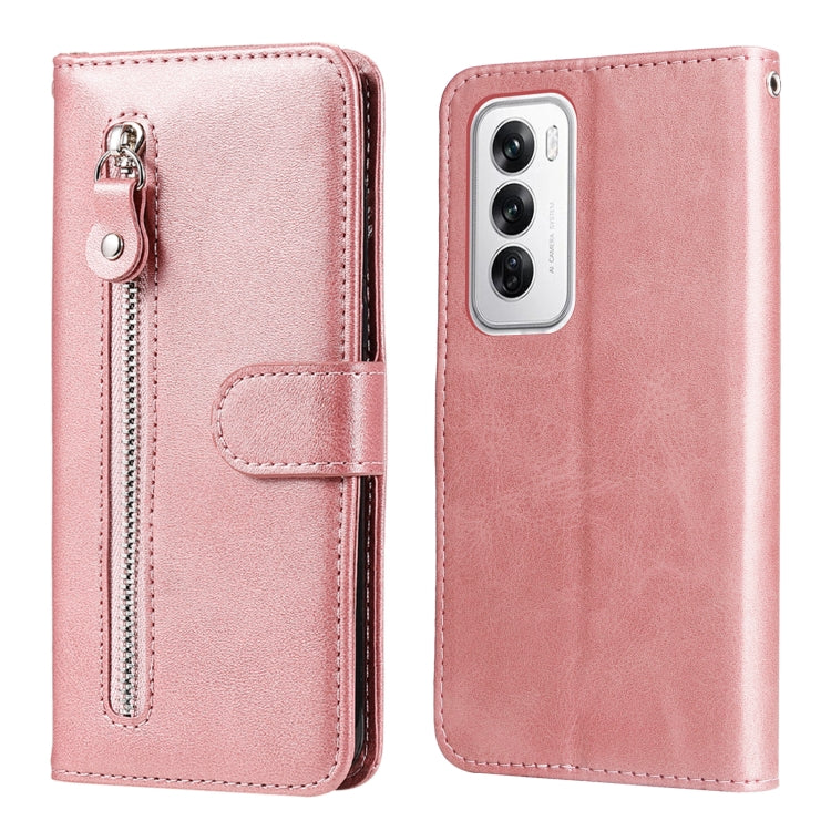 Custodia in pelle con cerniera per OPPO Reno12 F 5G