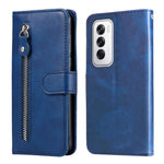 Custodia in pelle con cerniera per OPPO Reno12 F 5G