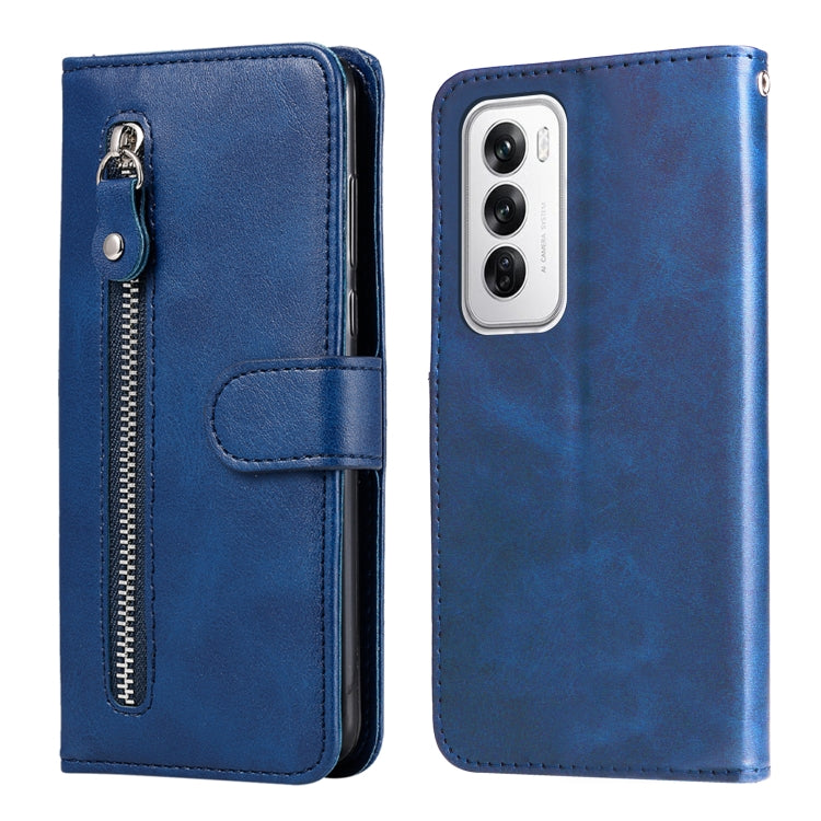Custodia in pelle con cerniera per OPPO Reno12 F 5G