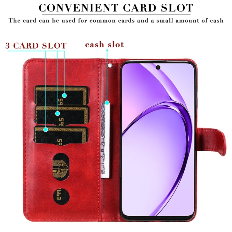 Custodia in pelle con cerniera per OPPO A5x e Reno13 Pro