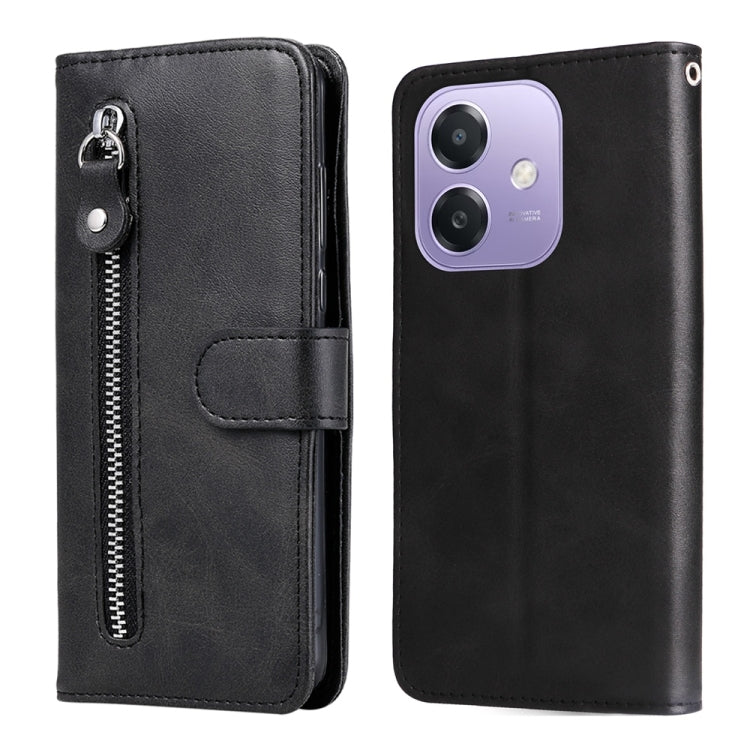 Custodia in pelle con cerniera per OPPO A5x e Reno13 Pro