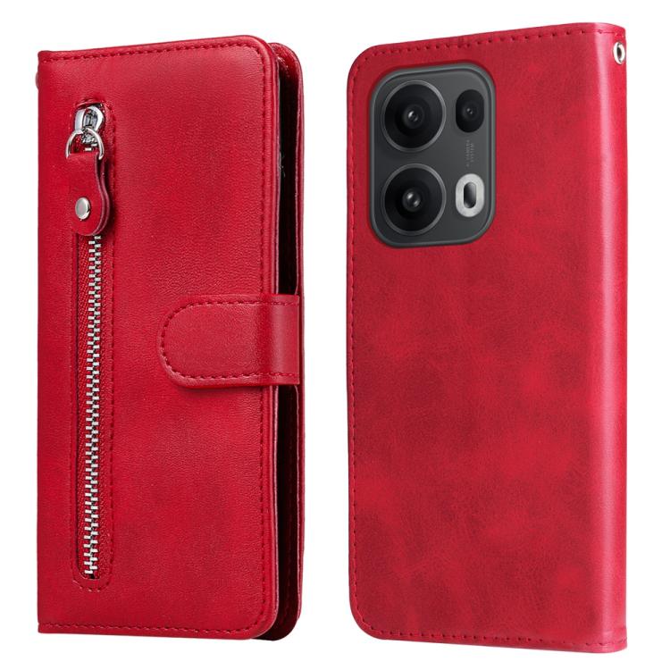 Custodia in pelle con cerniera per OPPO A5x e Reno13 Pro
