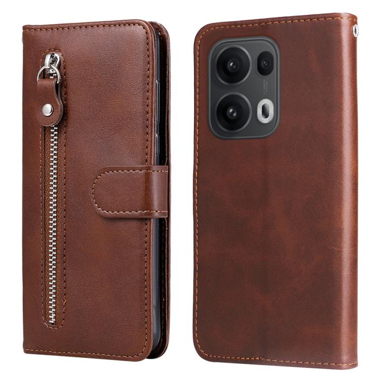 Custodia in pelle con cerniera per OPPO A5x e Reno13 Pro