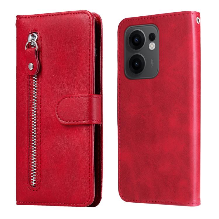 Custodia in pelle con cerniera per OPPO Reno13 F