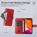 Custodia in pelle con cerniera per OPPO Reno13 F