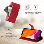 Custodia in pelle con cerniera per OPPO Reno13 F