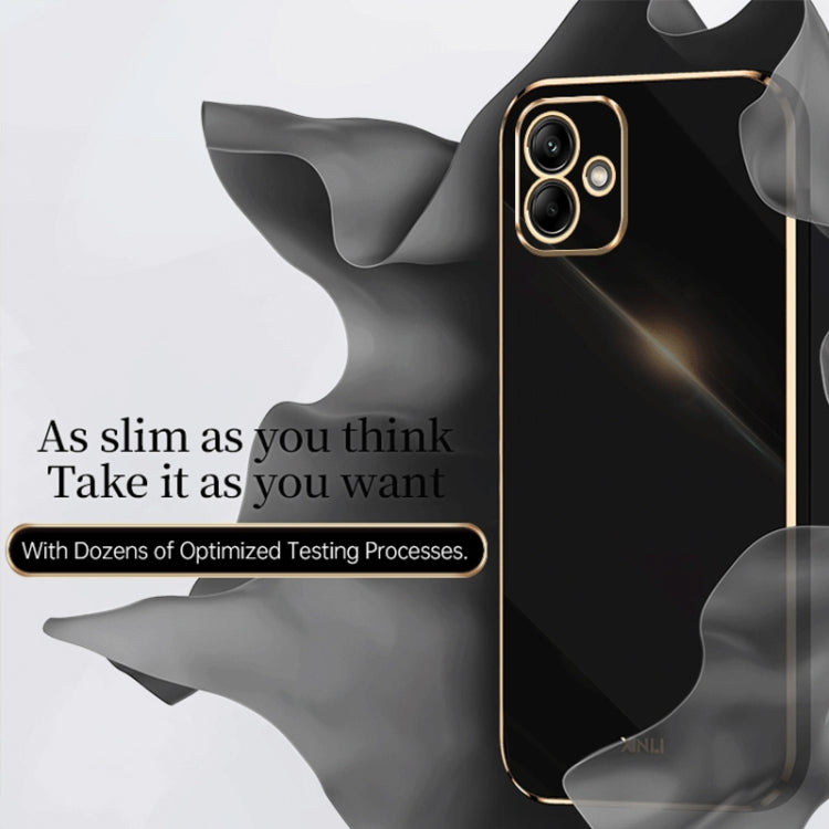 Custodia per telefono in TPU elettrolitico 6D con bordo dritto XINLI, For Samsung Galaxy A05, For Samsung Galaxy A05s, For Samsung Galaxy M34 5G