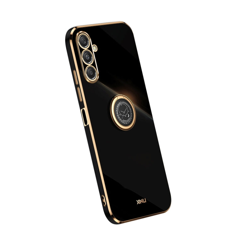 Custodia TPU elettrolitica con supporto anello per Samsung Galaxy