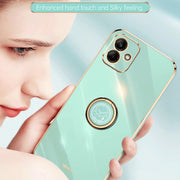 Custodia TPU elettrolitica con supporto anello per Samsung Galaxy