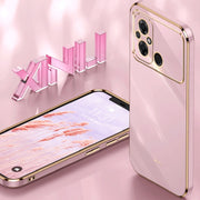 Custodia per telefono in TPU elettrolitico 6D con bordo dritto XINLI, For Xiaomi Poco C55 4G, For Xiaomi Redmi Note 12 5G Global