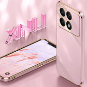 Custodia per telefono in TPU elettrolitico 6D con bordo dritto XINLI, For Xiaomi Redmi K70E, For Xiaomi 14 Pro, For Xiaomi 14