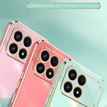 Custodia TPU 6D con bordo dritto per Redmi Note 14 Pro 4G