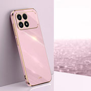 Custodia per telefono in TPU elettrolitico 6D con bordo dritto XINLI, For Redmi K90 / Poco F8 Pro, For Redmi 15 5G Global / 4G SEA 169.5, For Redmi 15 5G / 4G EU 171mm