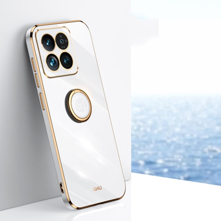 Custodia TPU elettrolitico con anello per Xiaomi Redmi 14 Pro