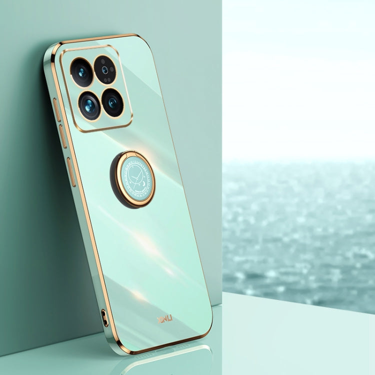 Custodia TPU elettrolitico con anello per Xiaomi Redmi 14 Pro