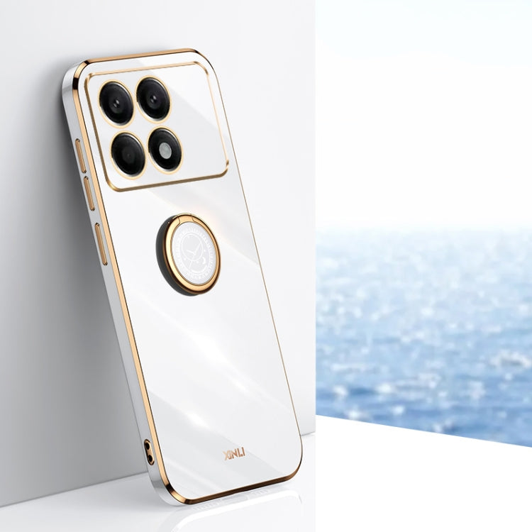 Custodia TPU elettrolitico con anello per Xiaomi Redmi 14 Pro