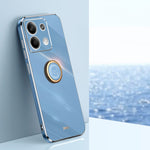 Custodia TPU elettrolitica con anello per Redmi 14C 4G