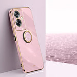 XINLI custodia per telefono in TPU elettrolitico con bordo dritto 6D con supporto per anello, For OPPO Find X6, For OPPO A2 5G, For OPPO Find X6 Pro