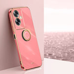 XINLI custodia per telefono in TPU elettrolitico con bordo dritto 6D con supporto per anello, For OPPO Find X6, For OPPO A2 5G, For OPPO Find X6 Pro