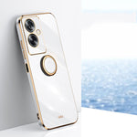 XINLI custodia per telefono in TPU elettrolitico con bordo dritto 6D con supporto per anello, For OPPO Find X6, For OPPO A2 5G, For OPPO Find X6 Pro