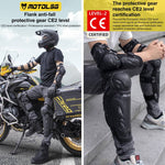 Equipaggiamento protettivo per motociclette Motolsg, 2 in 1 Knee Pads, 2 in 1 Elbow Pads, 4 in 1 Elbow Pads