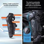 Equipaggiamento protettivo per motociclette Motolsg, 2 in 1 Knee Pads, 2 in 1 Elbow Pads, 4 in 1 Elbow Pads