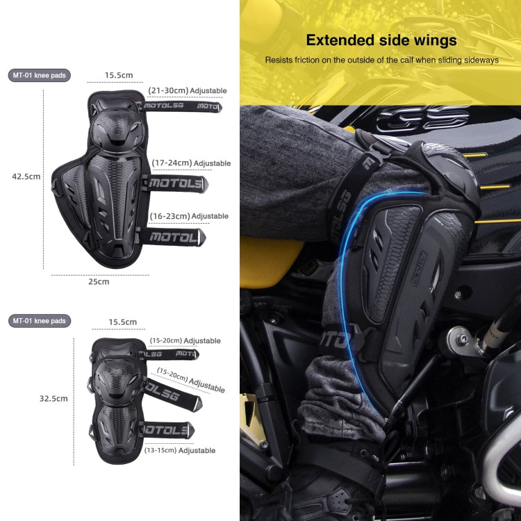 Equipaggiamento protettivo per motociclette Motolsg, 2 in 1 Knee Pads, 2 in 1 Elbow Pads, 4 in 1 Elbow Pads