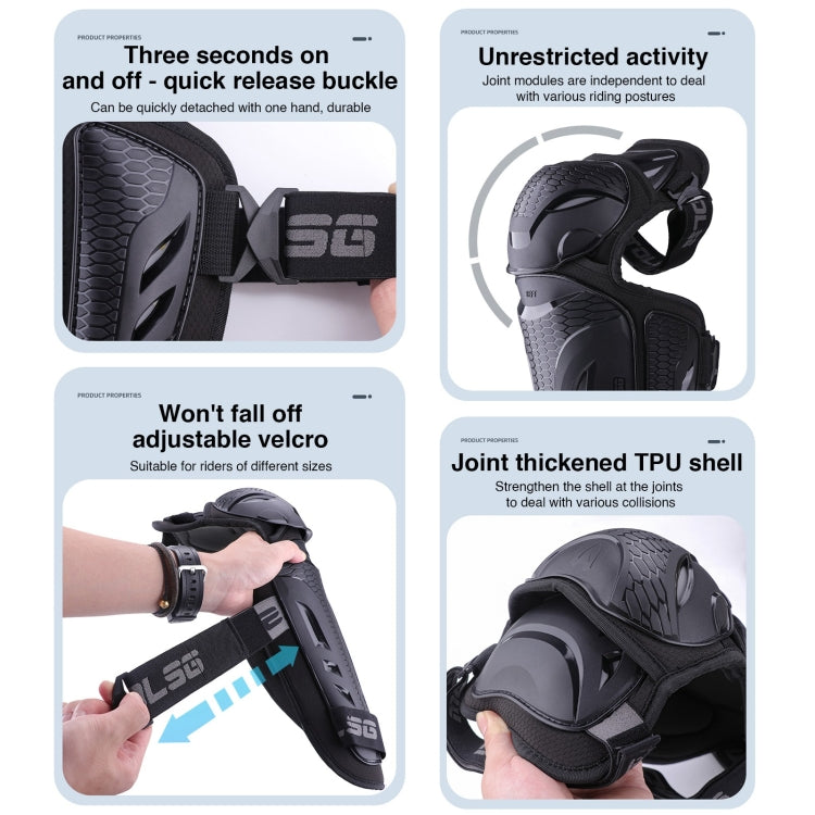 Equipaggiamento protettivo per motociclette Motolsg, 2 in 1 Knee Pads, 2 in 1 Elbow Pads, 4 in 1 Elbow Pads