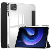 Custodia per tablet in pelle Smart TPU trasparente 3 volte, For Xiaomi Pad 6 / 6 Pro
