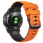 Cinturino trapezoidale in silicone a sgancio rapido da 22 mm, For Garmin Fenix 7
