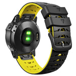 Cinturino trapezoidale in silicone a sgancio rapido da 22 mm, For Garmin Fenix 7