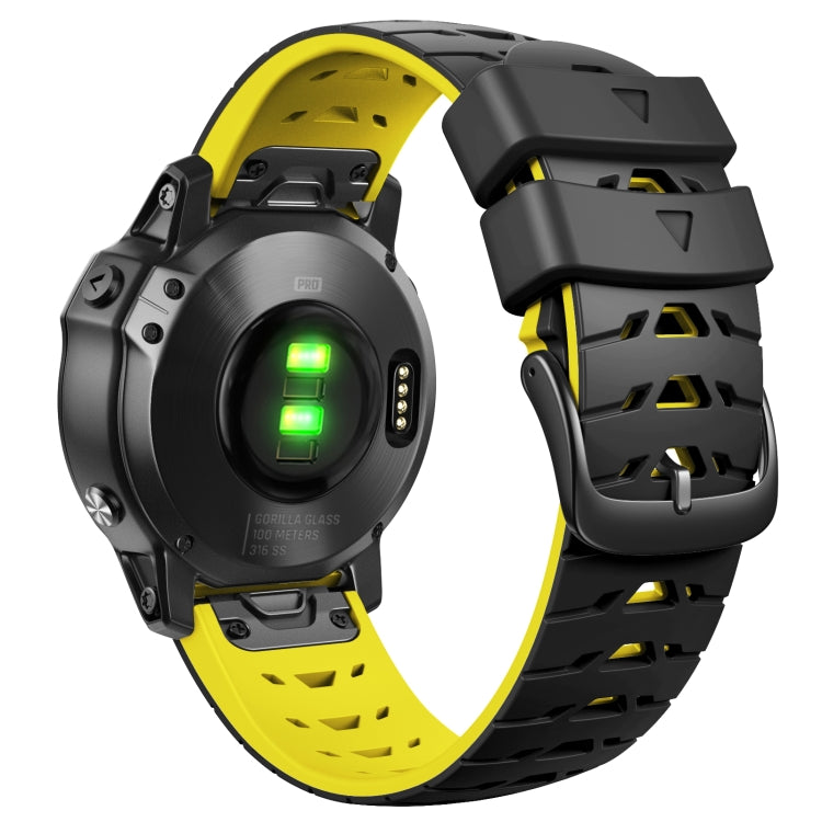 Cinturino trapezoidale in silicone a sgancio rapido da 22 mm, For Garmin Fenix 7