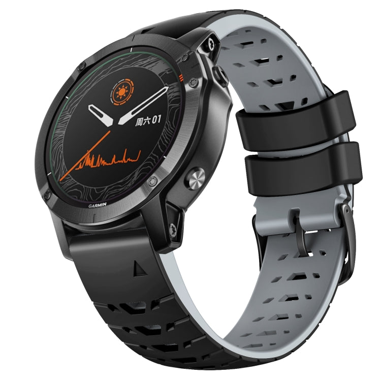 Cinturino trapezoidale in silicone a sgancio rapido da 22 mm, For Garmin Fenix 7