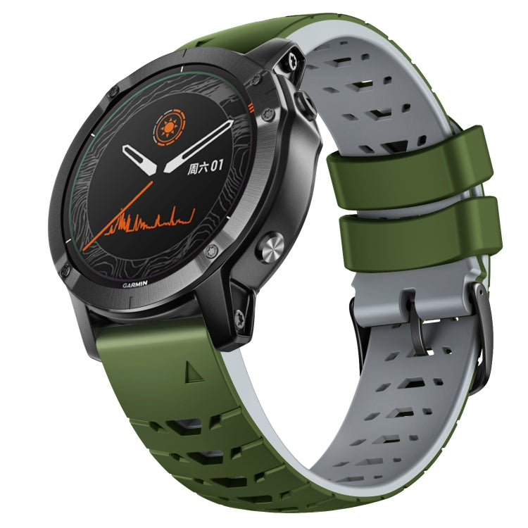 Cinturino trapezoidale in silicone a sgancio rapido da 22 mm, For Garmin Fenix 7