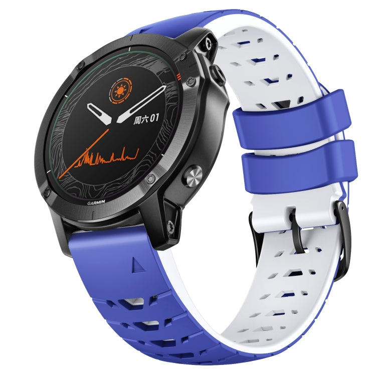 Cinturino trapezoidale in silicone a sgancio rapido da 22 mm, For Garmin Fenix 7