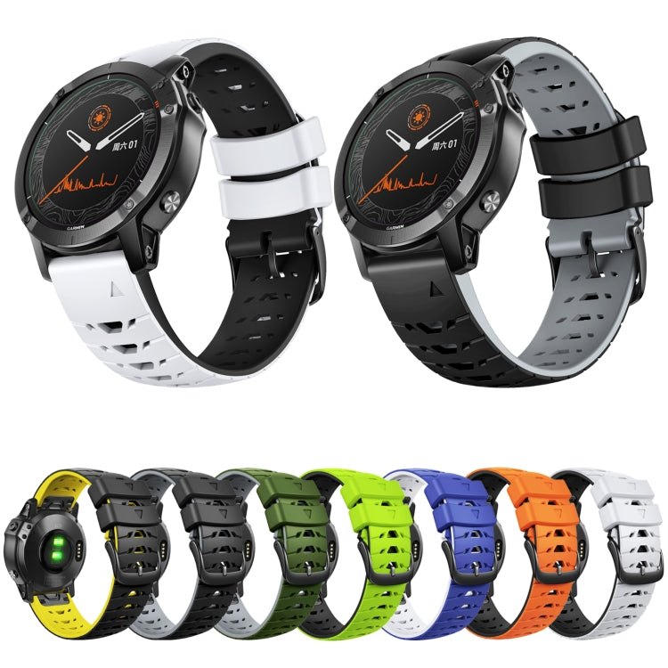 Cinturino trapezoidale in silicone a sgancio rapido da 22 mm, For Garmin Fenix 7