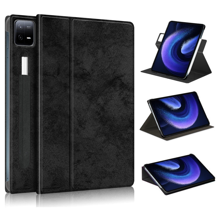 Custodia per tablet in pelle intelligente con supporto di rotazione 360, For Xiaomi Pad 6 / 6 Pro