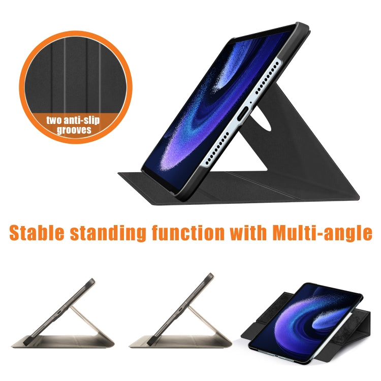 Custodia tablet in pelle con rotazione 360 per Xiaomi Pad 6