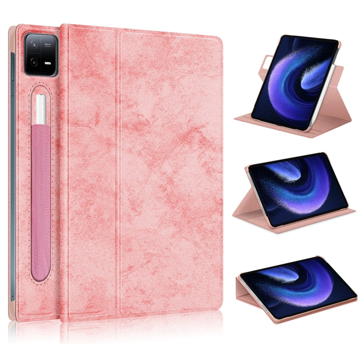 Custodia tablet in pelle con rotazione 360 per Xiaomi Pad 6