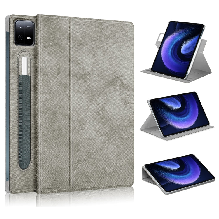 Custodia tablet in pelle con rotazione 360 per Xiaomi Pad 6
