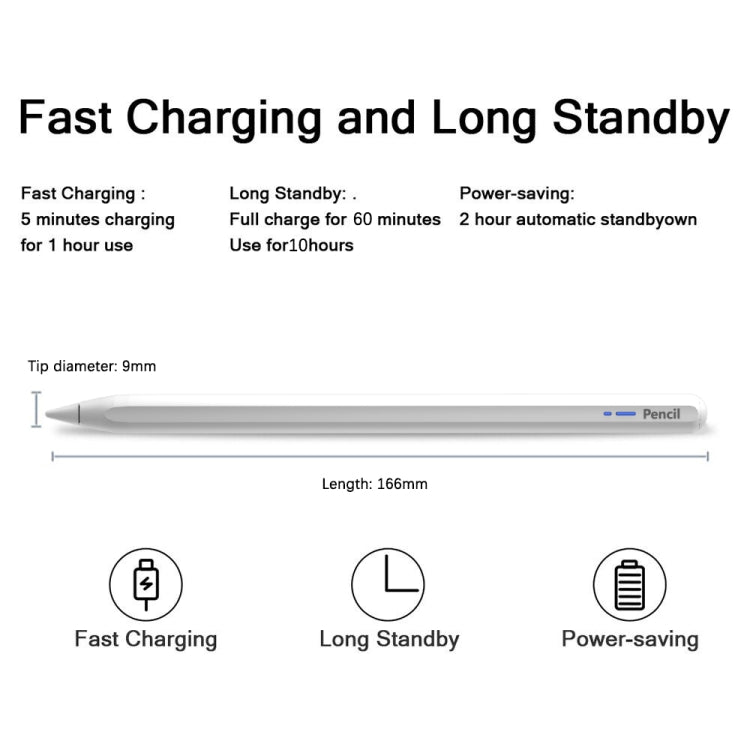 Penna stilo Bluetooth BP20Pro con ricarica wireless per iPad
