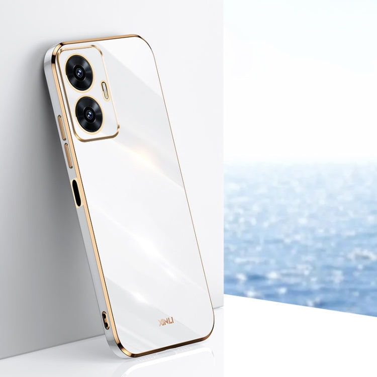 Custodia per telefono in TPU elettrolitico 6D con bordo dritto XINLI, For Realme GT Neo5 SE, For Realme C55