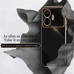 Custodia per telefono in TPU elettrolitico 6D con bordo dritto XINLI, For Realme GT Neo5 SE, For Realme C55